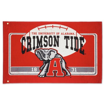 Alabama Crimson Tide 36 x 52 Linen Estate Flag