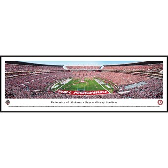 Alabama Crimson Tide 4025 x 1375 Iron Bowl Standard Framed Panoramic
