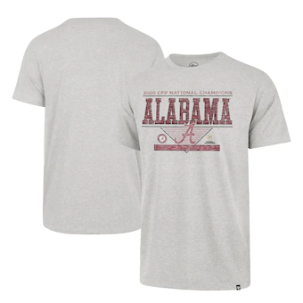 Alabama Crimson Tide T-Shirt - 47 Brand - 2020 CFP National Champions - Football - Grey