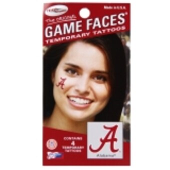 Alabama Crimson Tide 4 Pack Logo Temporary Tattoos