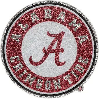 Alabama Crimson Tide 5 x 5 Glitter Laser Cut Acrylic Auto Emblem