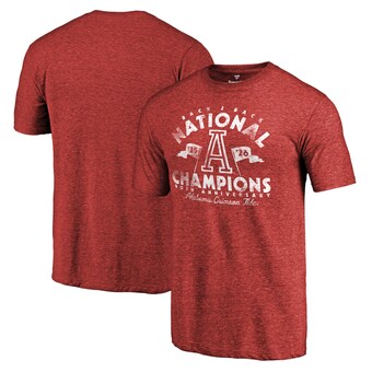 Alabama Crimson Tide T-Shirt - Fanatics Brand - Back 2 Back National Champions 1925 1926 - Crimson