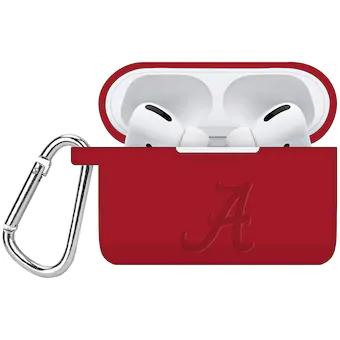 Alabama Crimson Tide Affinity Bands Debossed Silicone AirPods Pro Case Cover