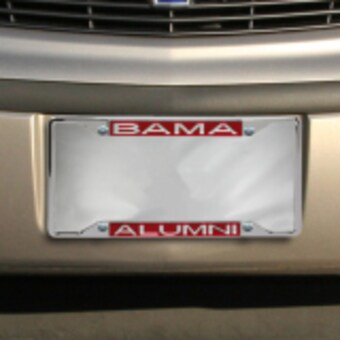 Alabama Crimson Tide Alumni Acrylic Insert Chrome License Plate Frame