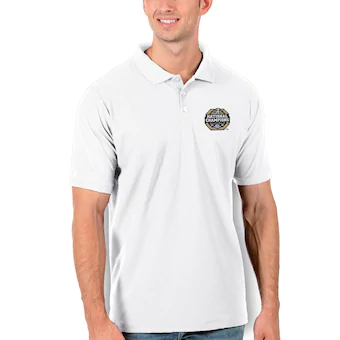 Alabama Crimson Tide Antigua College Football Playoff 2020 National Champions Gold Logo Legacy Pique Polo White