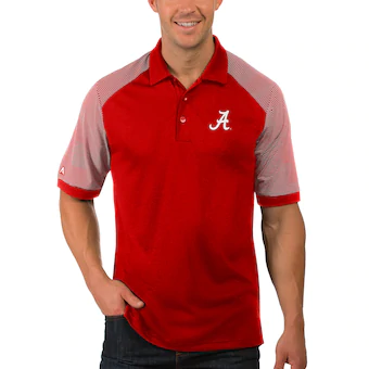 Alabama Crimson Tide Antigua Engage Big & Tall Polo Crimson