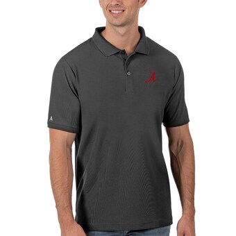 Alabama Crimson Tide Antigua Legacy Pique Polo Anthracite