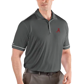 Alabama Crimson Tide Antigua NCAA Salute Polo Gray White