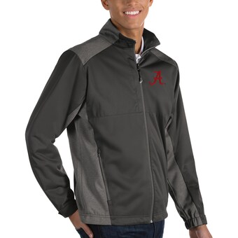 Alabama Crimson Tide Antigua Revolve Full Zip Jacket Black