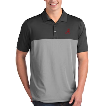 Alabama Crimson Tide Antigua Venture Polo Charcoal White