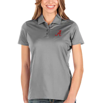 Alabama Crimson Tide Antigua Womens Balance Polo Charcoal