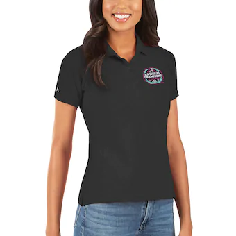 Alabama Crimson Tide Antigua Womens College Football Playoff 2020 National Champions Neon Legacy Pique Polo Black