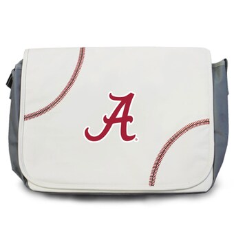 Alabama Crimson Tide Baseball Leather Travel Laptop Messenger Bag
