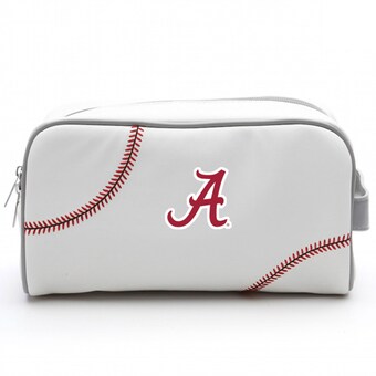 Alabama Crimson Tide Baseball Leather Travel Toiletry Bag