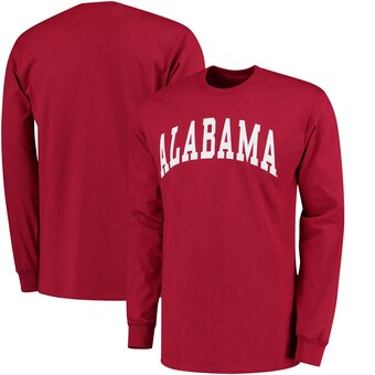 Alabama Crimson Tide Basic Arch Long Sleeve T-Shirt Crimson