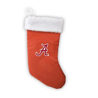 Alabama Crimson Tide Basketball Leather Holiday Stocking Orange