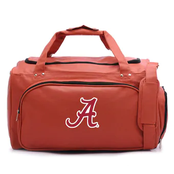 Alabama Crimson Tide Basketball Leather Travel Duffel Bag