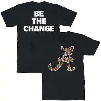 Alabama Crimson Tide T-Shirt - Weezabi - Be The Change - Black