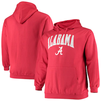 Alabama Crimson Tide Big & Tall Team Pullover Hoodie Crimson