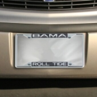 Alabama Crimson Tide Carbon Fiber Team License Plate Frame