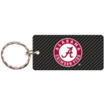 Alabama Crimson Tide Carbon Printed Acrylic Team Color Logo Keychain