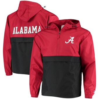 Alabama Crimson Tide Champion Colorblock Packable Half Zip Jacket Crimson