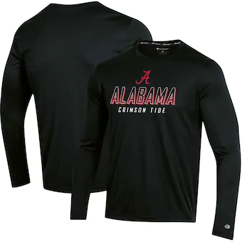 Alabama Crimson Tide T-Shirt - Champion - Long Sleeve - Black