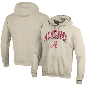 Alabama Crimson Tide Champion Tall Arch Powerblend Pullover Hoodie Oatmeal