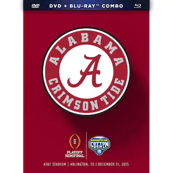 Alabama Crimson Tide College Football Playoff 2015 Cotton Bowl Champions DVD & Blu Ray Combo Pack