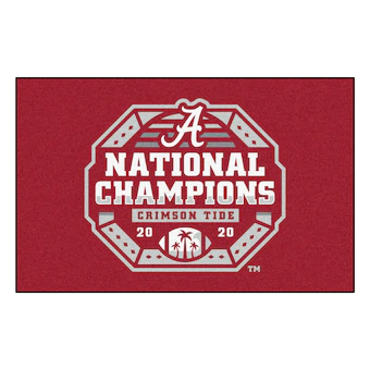 Alabama Crimson Tide College Football Playoff 2020 National Champions 19 x 30 Rug