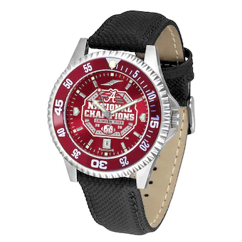 Alabama Crimson Tide College Football Playoff 2020 National Champions Competitor AnoChrome Color Bezel Watch