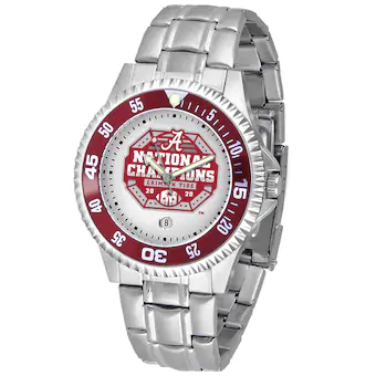 Alabama Crimson Tide College Football Playoff 2020 National Champions Competitor Steel Watch