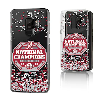 Alabama Crimson Tide College Football Playoff 2020 National Champions Confetti Galaxy Clear Case