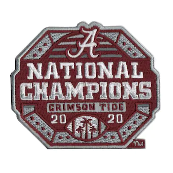 Alabama Crimson Tide College Football Playoff 2020 National Champions Patch