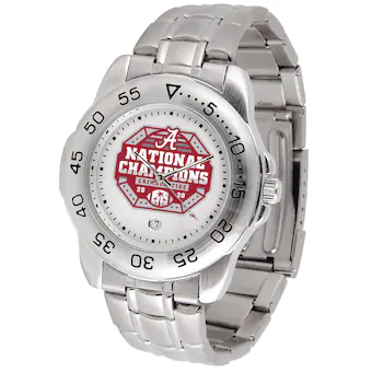 Alabama Crimson Tide College Football Playoff 2020 National Champions Sport Steel Watch