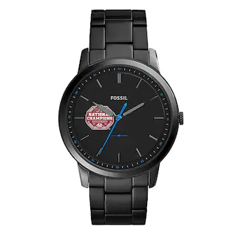 Alabama Crimson Tide College Football Playoff 2020 National Champions The Minimalist Slim Black 3 Hand Watch