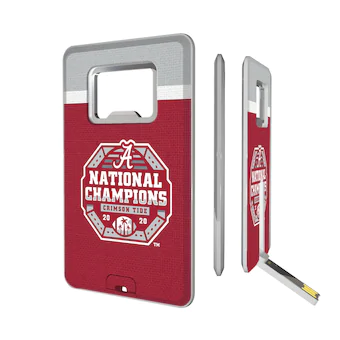 Alabama Crimson Tide College Football Playoff 2020 National Champions USB Drive with Bottle Opener