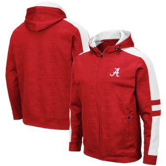 Alabama Crimson Tide Colosseum Bart Full Zip Hoodie Crimson