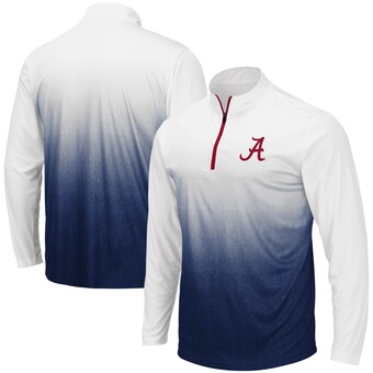 Alabama Crimson Tide Colosseum Magic Team Logo Quarter Zip Jacket Navy