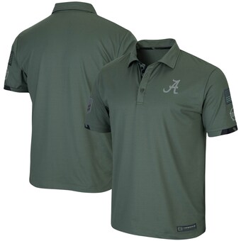 Alabama Crimson Tide Colosseum OHT Military Appreciation Echo Polo Green