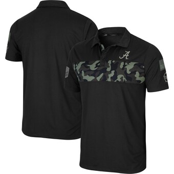 Alabama Crimson Tide Colosseum OHT Military Appreciation Helo Polo Black