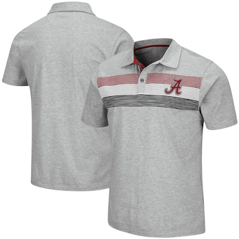 Alabama Crimson Tide Colosseum Stinson Polo Heathered Gray