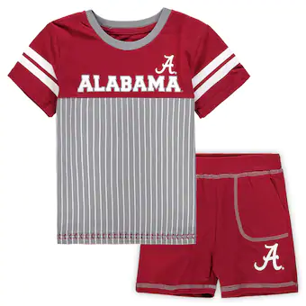 Alabama Crimson Tide Colosseum Toddler Halifax T-Shirt & Shorts Set Crimson