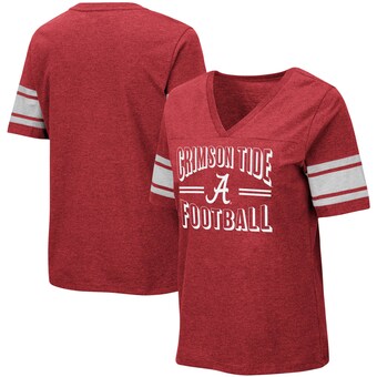 Alabama Crimson Tide T-Shirt - Colosseum - Ladies - Football - Football - V-Neck - Crimson