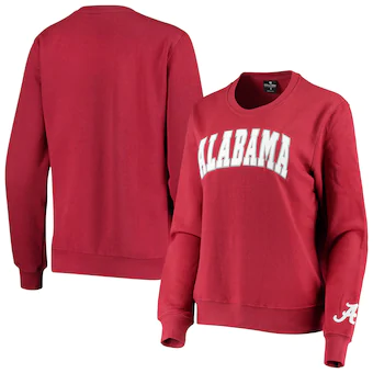 Alabama Crimson Tide Colosseum Womens Campanile Pullover Sweatshirt Crimson