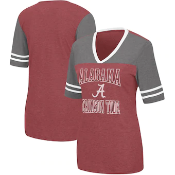 Alabama Crimson Tide T-Shirt - Colosseum - Ladies - V-Neck - Crimson