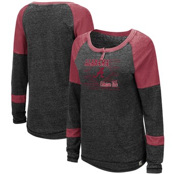 Alabama Crimson Tide T-Shirt - Colosseum - Ladies - Raglan/Baseball - Long Sleeve - Grey