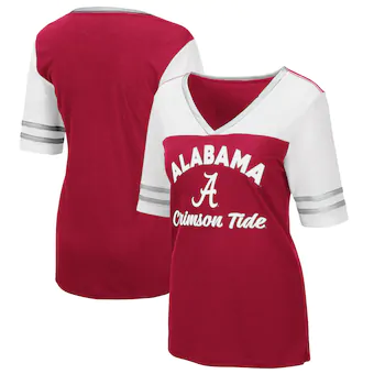 Alabama Crimson Tide T-Shirt - Colosseum - Ladies - V-Neck - Crimson