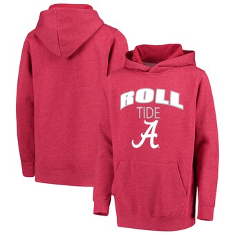 Alabama Crimson Tide Colosseum Youth Core Bold Logo Chant Pullover Hoodie Crimson