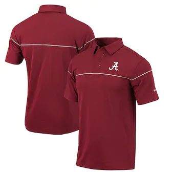 Alabama Crimson Tide Columbia Breaker Polo Crimson